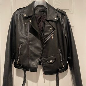 Black Faux Leather Jacket